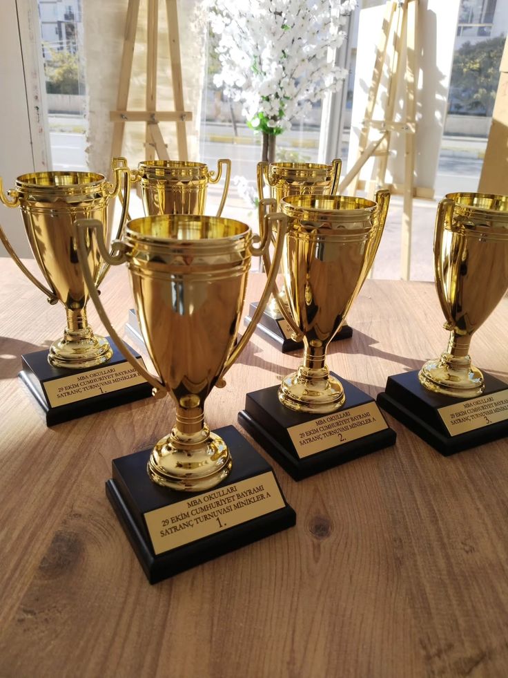 Trophies for awarding ceremonies